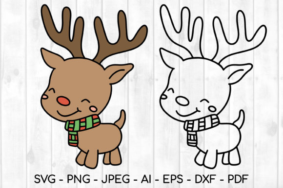 Download Cute Rudolph SVG, Reindeer Svg, Rudolph - Reindeer svg Collection