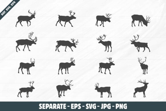 Download Reindeer Svg, Reindeer Silhouette - Reindeer svg Collection