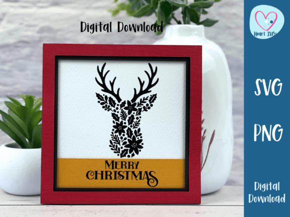 Download Christmas Card Reindeer SVG - Reindeer svg Collection