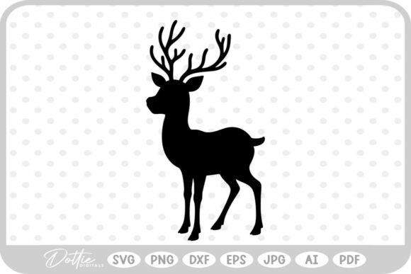 Download Stag Deer Reindeer SVG PNG DXF - Reindeer svg Collection
