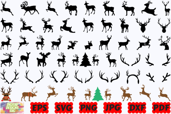 Download Reindeer SVG | Christmas Reindeer SVG - Reindeer svg Collection