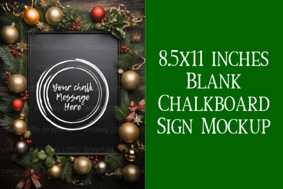 Download Classic Holiday Charm Chalkboard Mockup - Premium Bundle