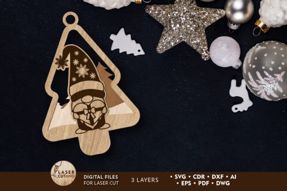 Download Gnome Art Ornament, Christmas Decor - Christmas decor Collection