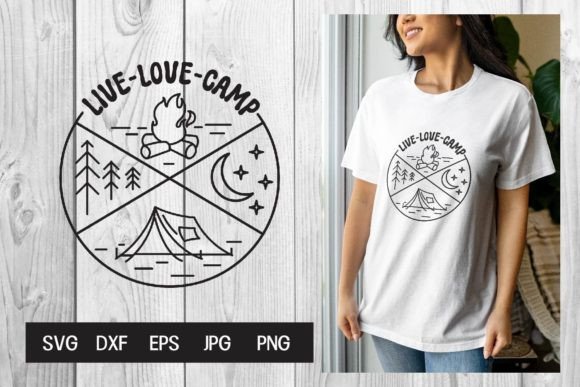 Download Live Love Camp Svg, Dxf, Eps, Pmg, Jpg - Eps Collection