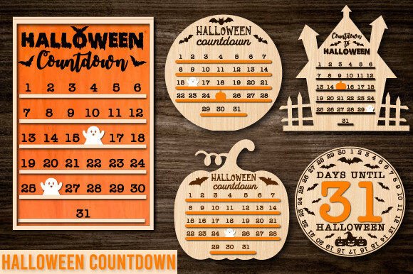 Download Halloween Countdown Laser Cut Bundle - Premium Resources