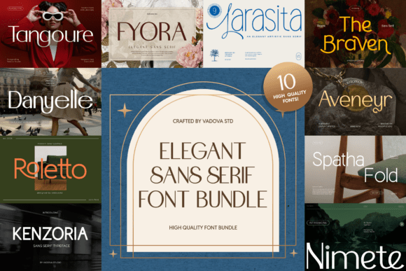 Download Elegant Sans Serif Bundle - Sans serif Collection
