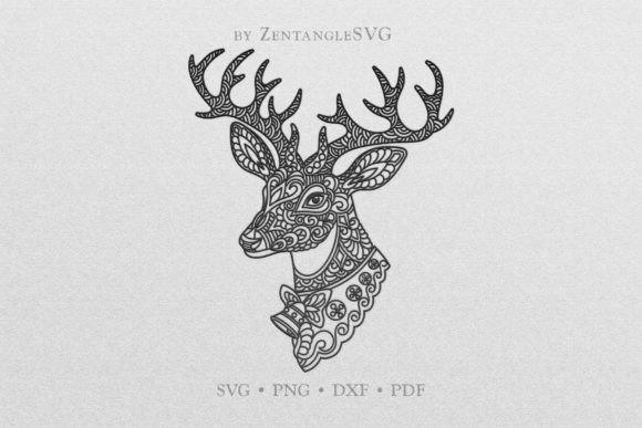 Download Christmas Reindeer SVG, Deer Head SVG - Reindeer svg Collection