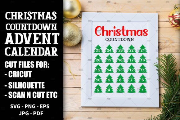 Download Christmas Countdown, Advent Calendar SVG - Countdown Collection