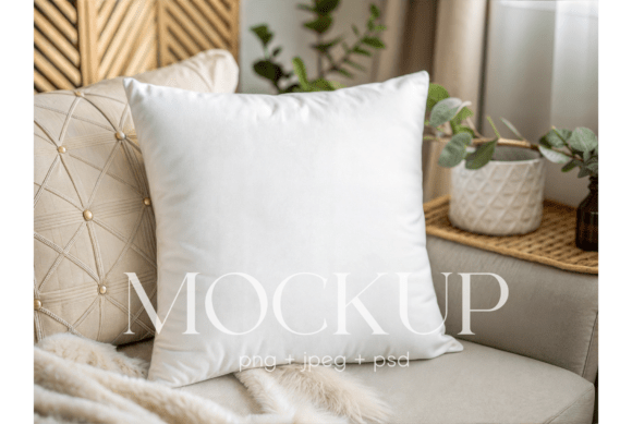 Download Luxury Boho Pillow Mockup - Pillow Collection