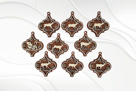 Download Christmas Decor, Deers Santa Laser Files - Christmas decor Collection