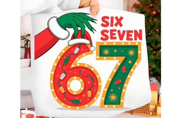 Download Funny Christmas Six Seven 67 Png T-shirt - Christmas six seven Collection